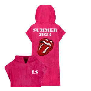 Sequin Rock'n'Roll Lips Beach Robe