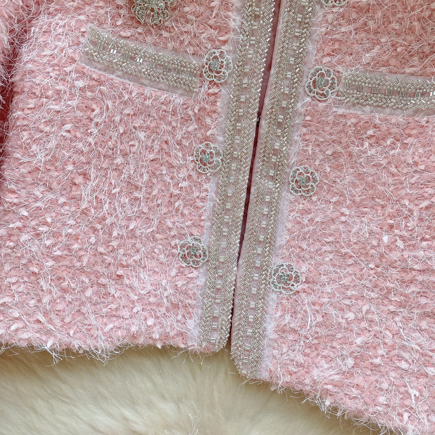 Sequined Blazer&Skirt Premium 2Pcs