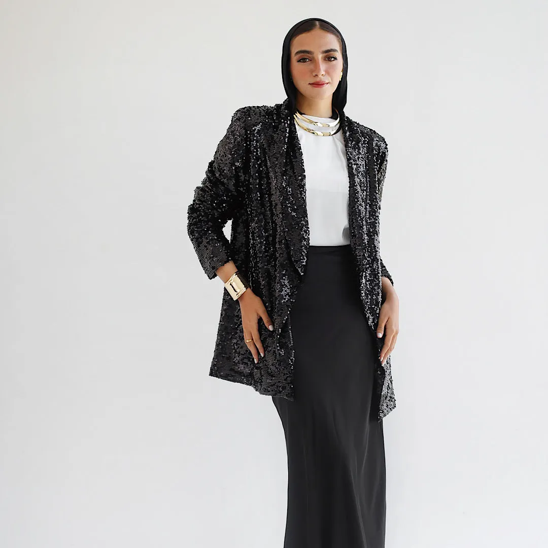 Sequined loose fit blazer