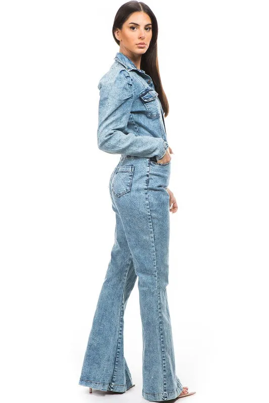SEXY DENIM JUMPSUIT
