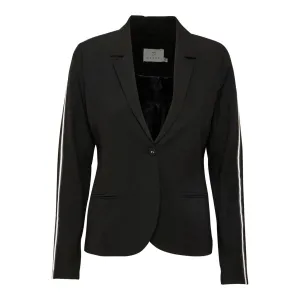 Sharon Jillian blazer black w. silver lurex tape