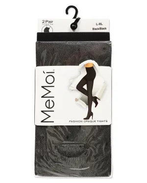 Sheer Dot/Solid 2 Pr CT Tights