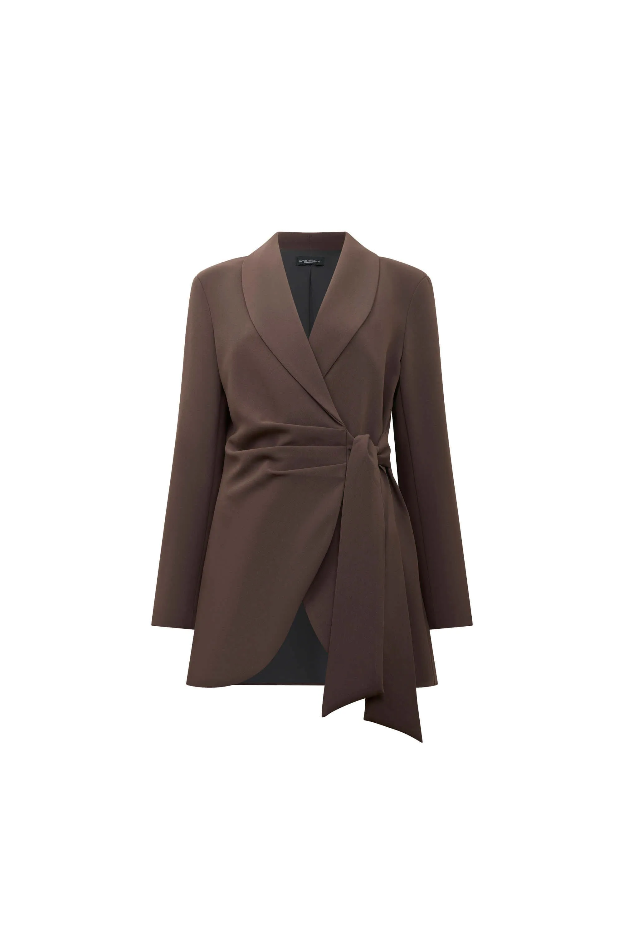 Side Brown Sash Blazer