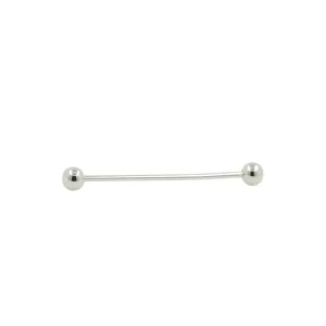Silver Ball Collar Bar