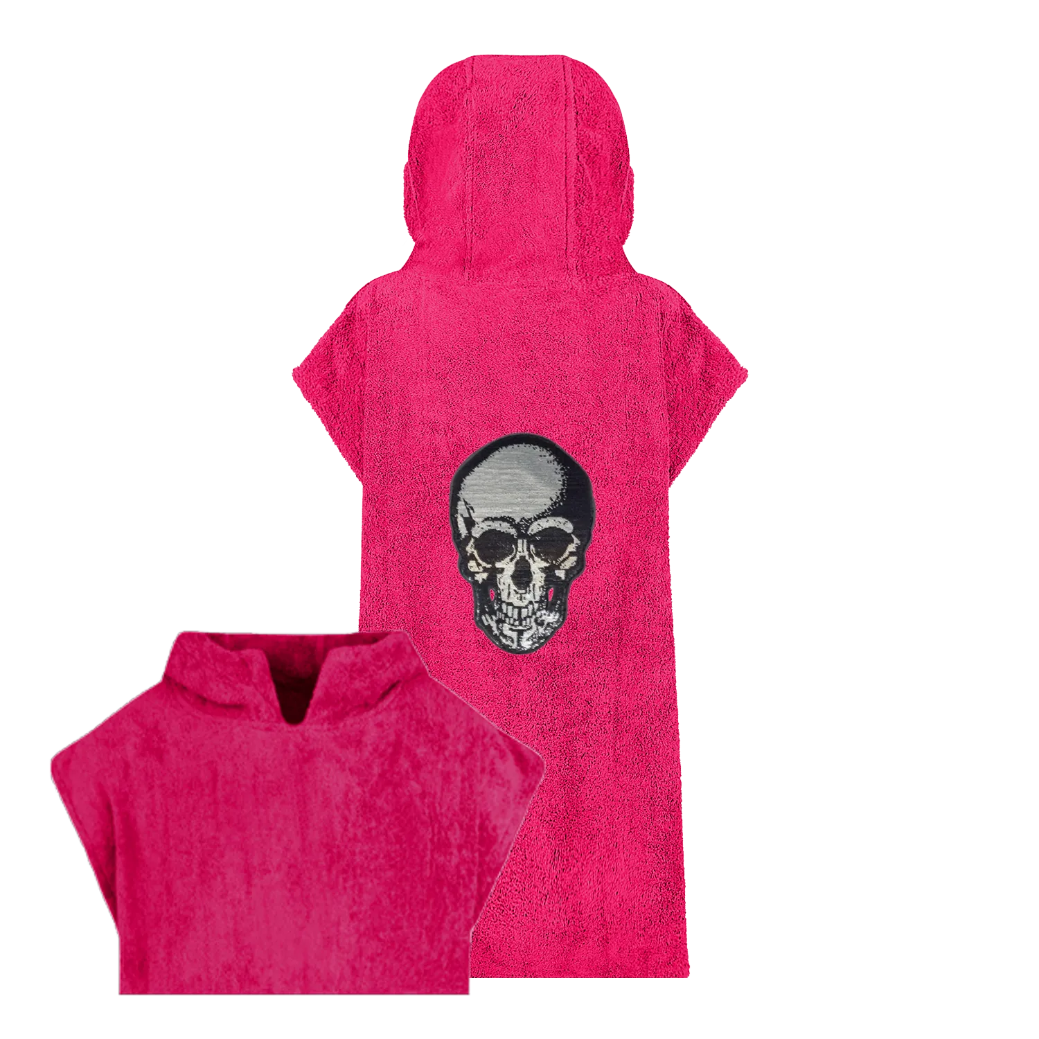 Silver Sequin Skull Beach Robe