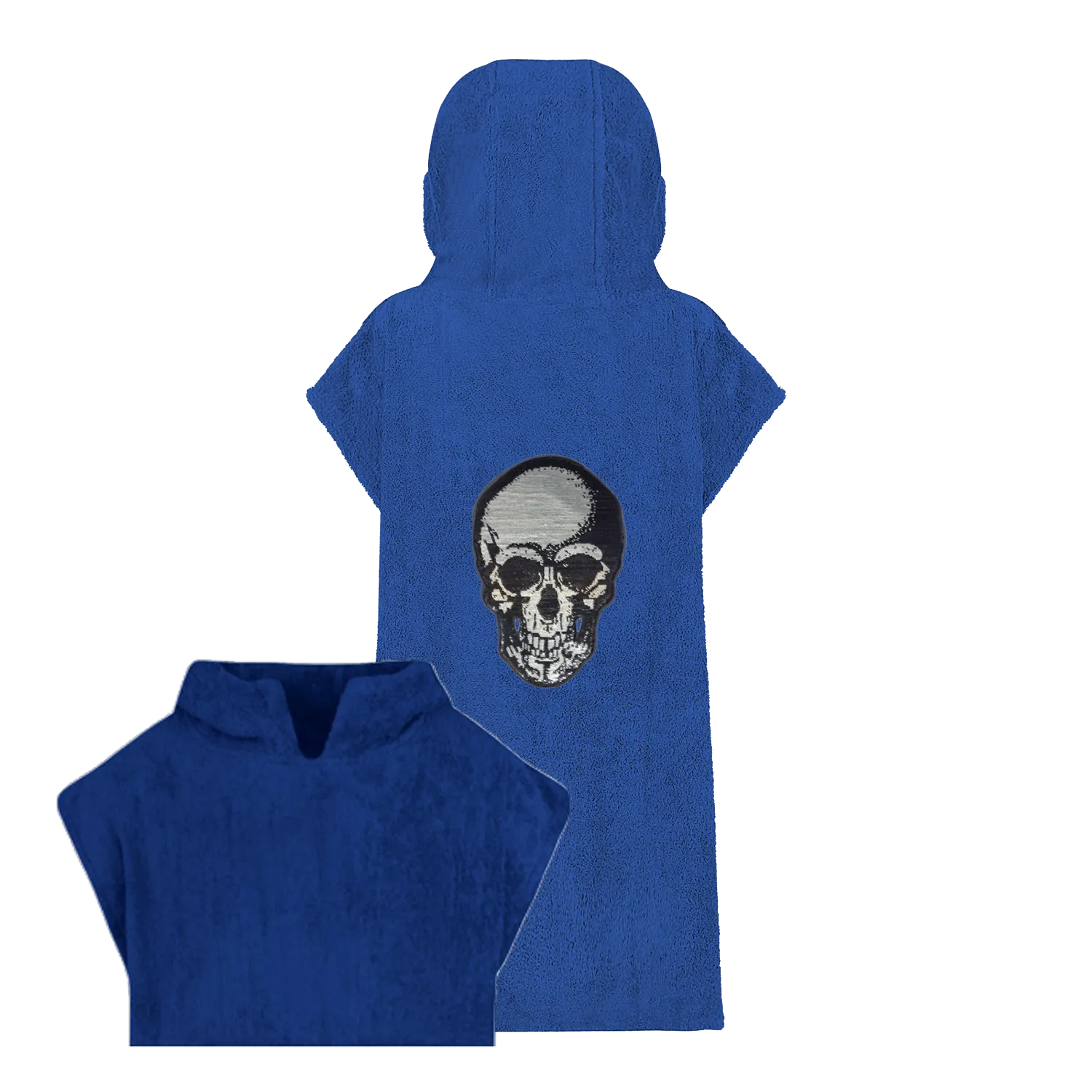 Silver Sequin Skull Beach Robe
