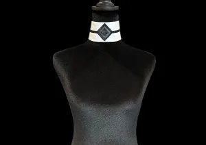Single Collar Diamond Black with Grey
