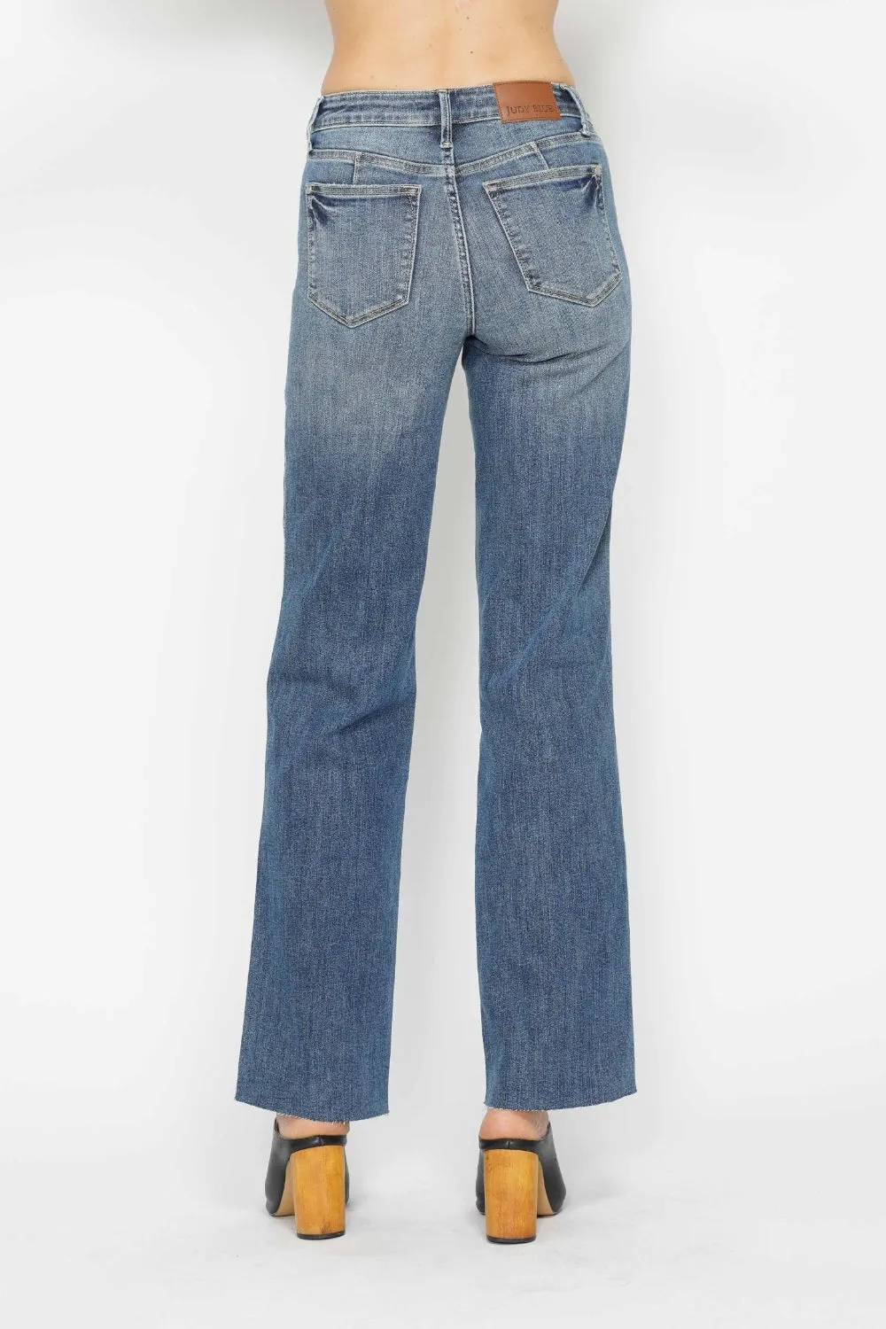 Sleek Confidence: Judy Blue Tummy Control Straight Jeans