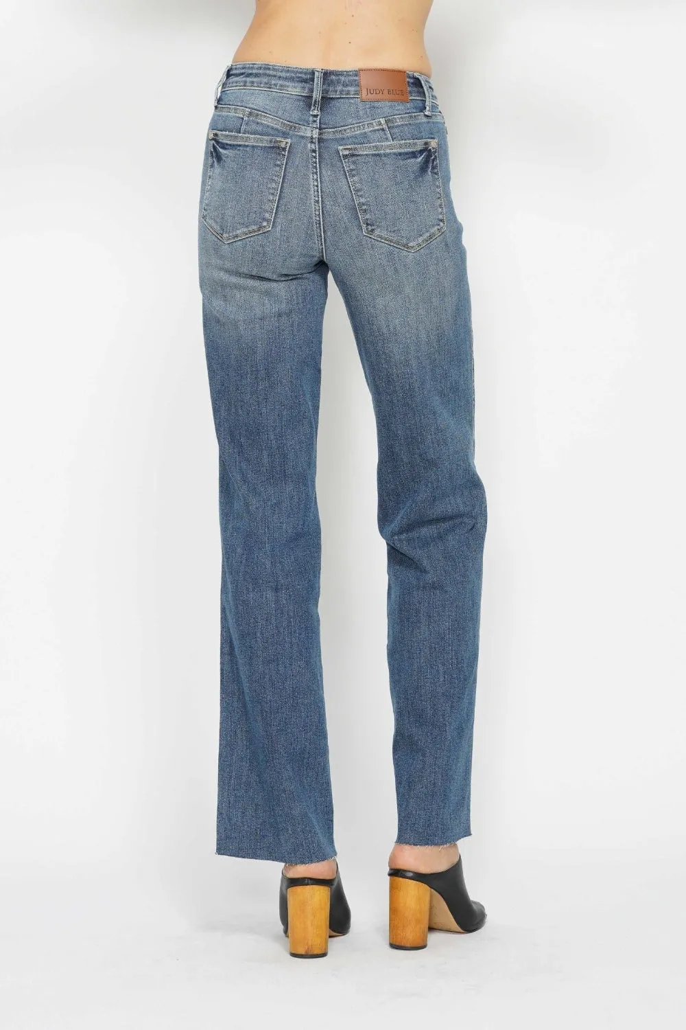 Sleek Confidence: Judy Blue Tummy Control Straight Jeans