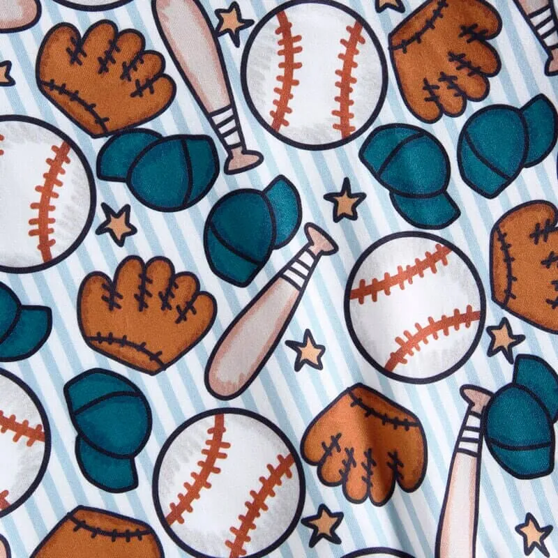 Sleeveless Baseball Baby Jumpsuit