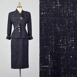 Small Lilli Ann 1950s Skirt Suit in Atomic Fleck