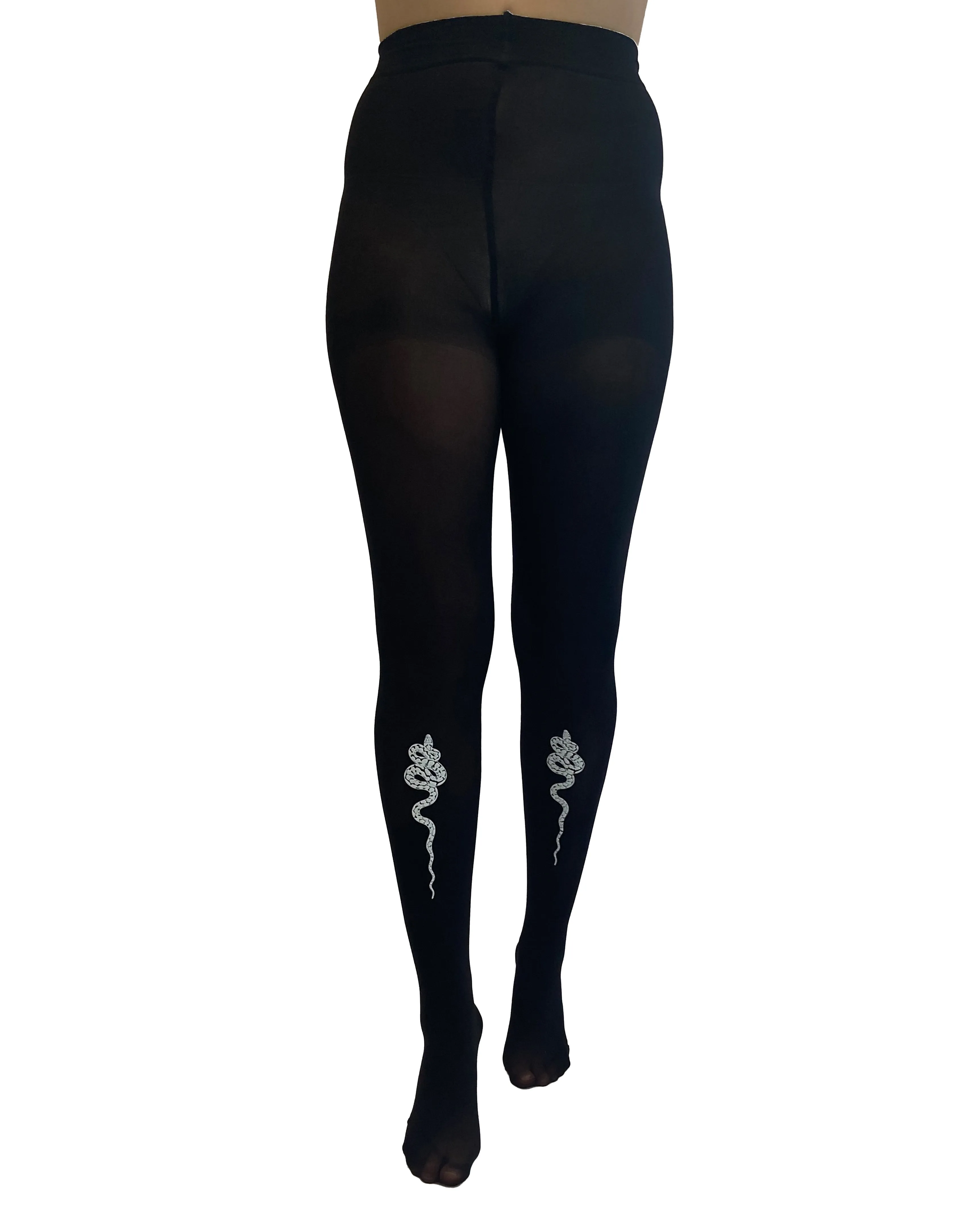 Snake Transfer Tights Black