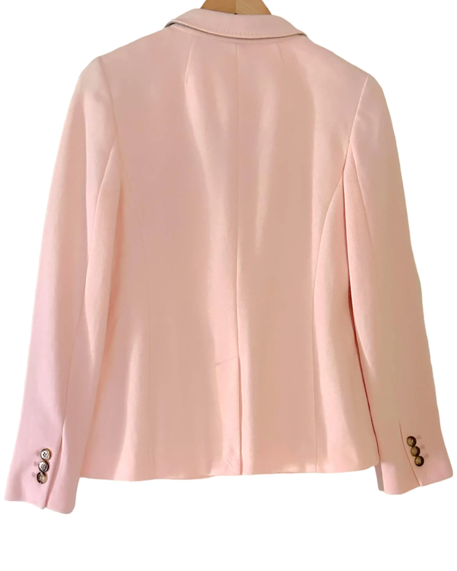 Soft Autumn Petal Aberdeen Pique Knit Blazer