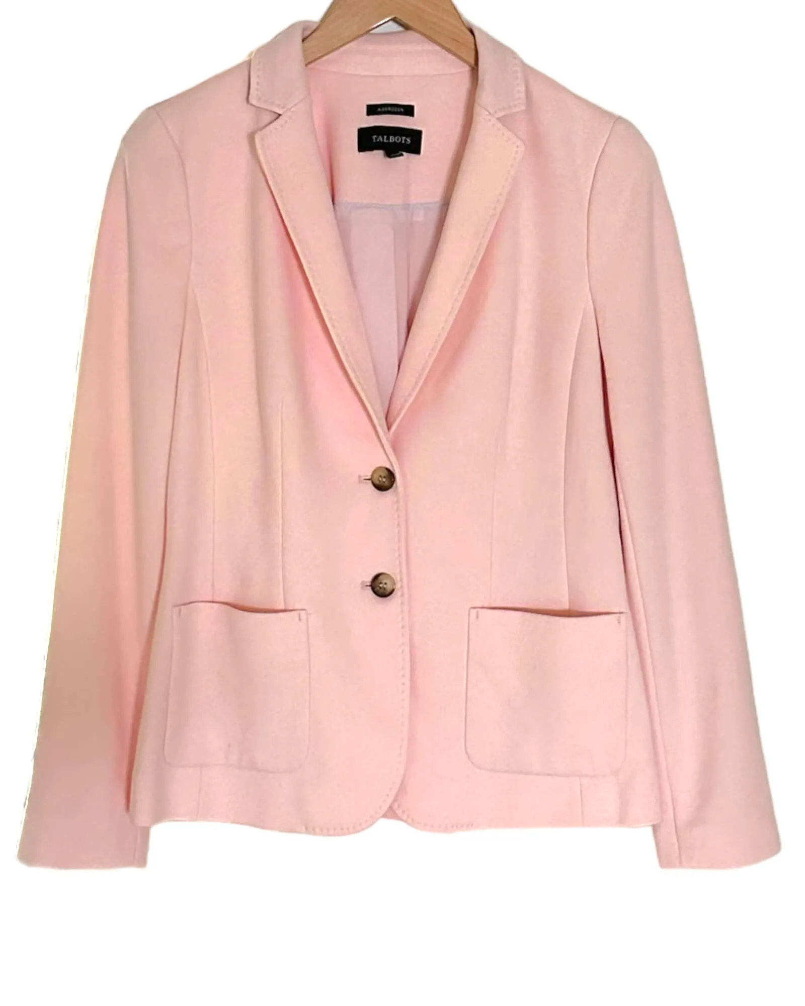 Soft Autumn Petal Aberdeen Pique Knit Blazer