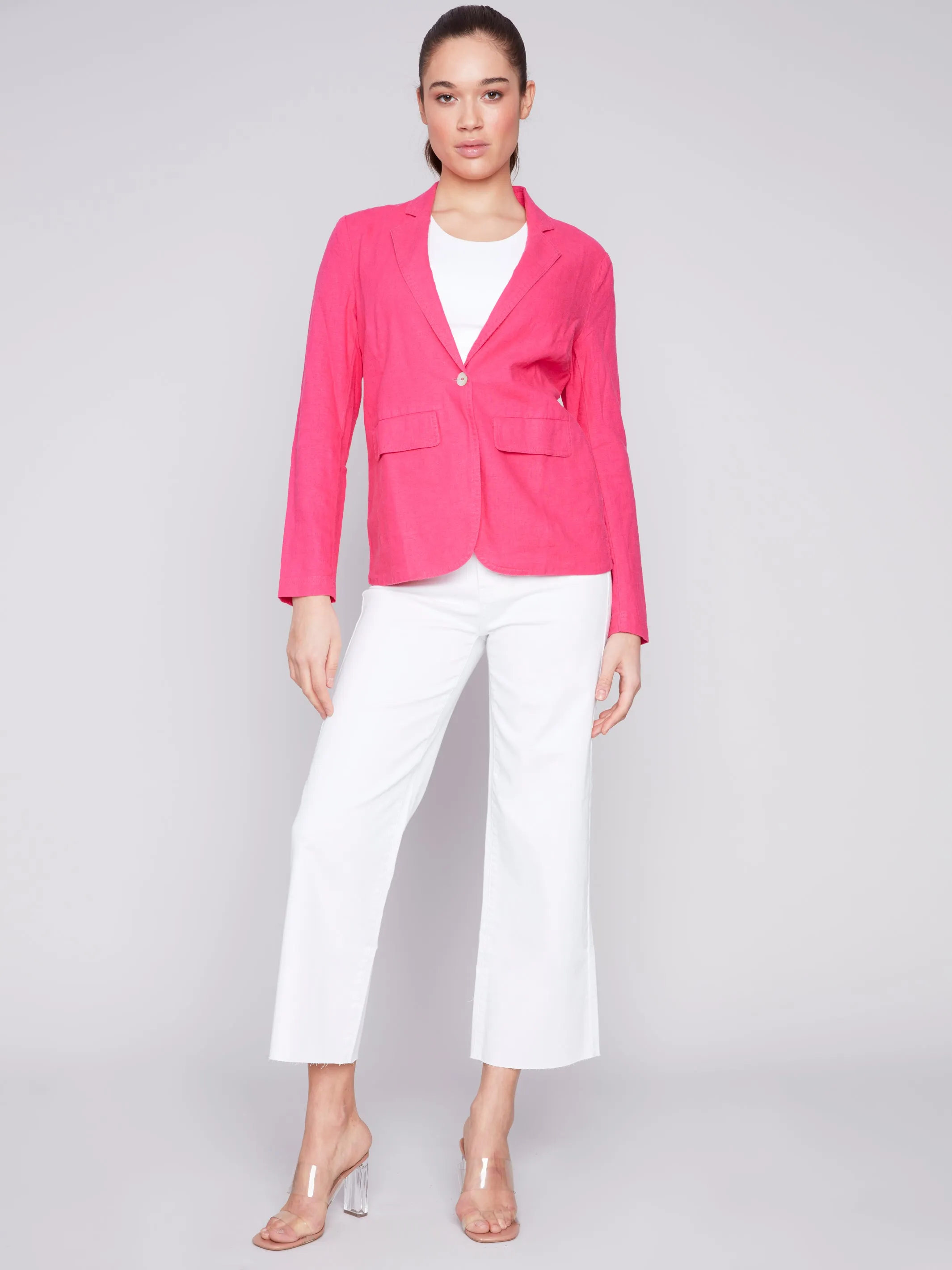 Solid Linen blazer