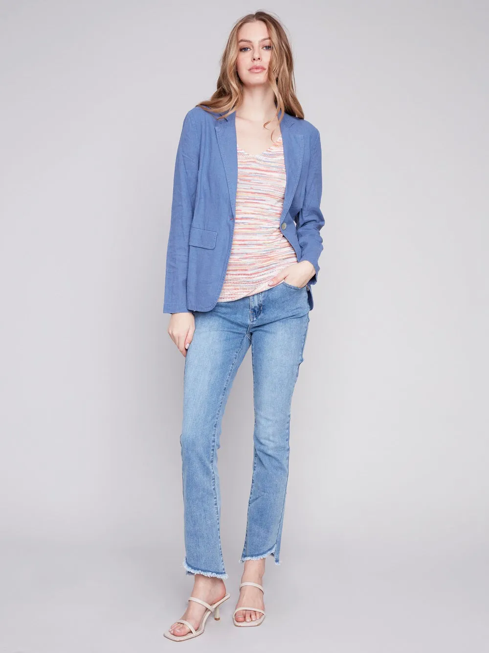 Solid Linen blazer