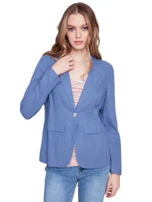 Solid Linen blazer