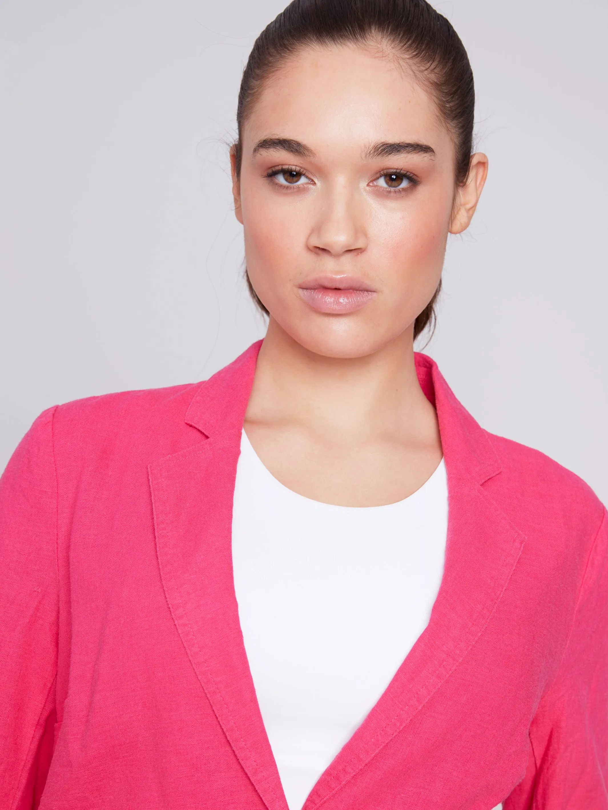 Solid Linen blazer