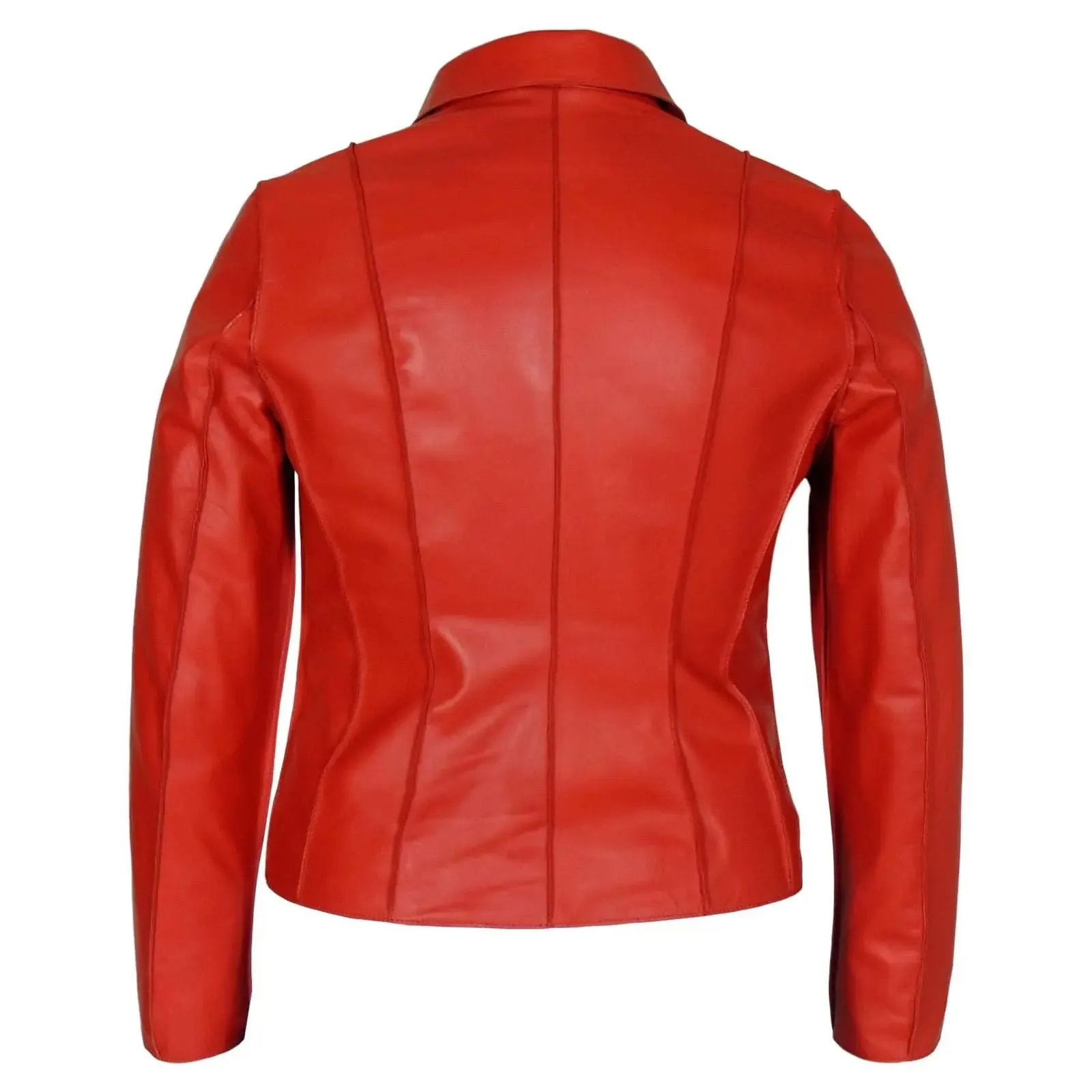 Sophisticated Aaliyah Women's Tan Sheepskin Leather Blazer
