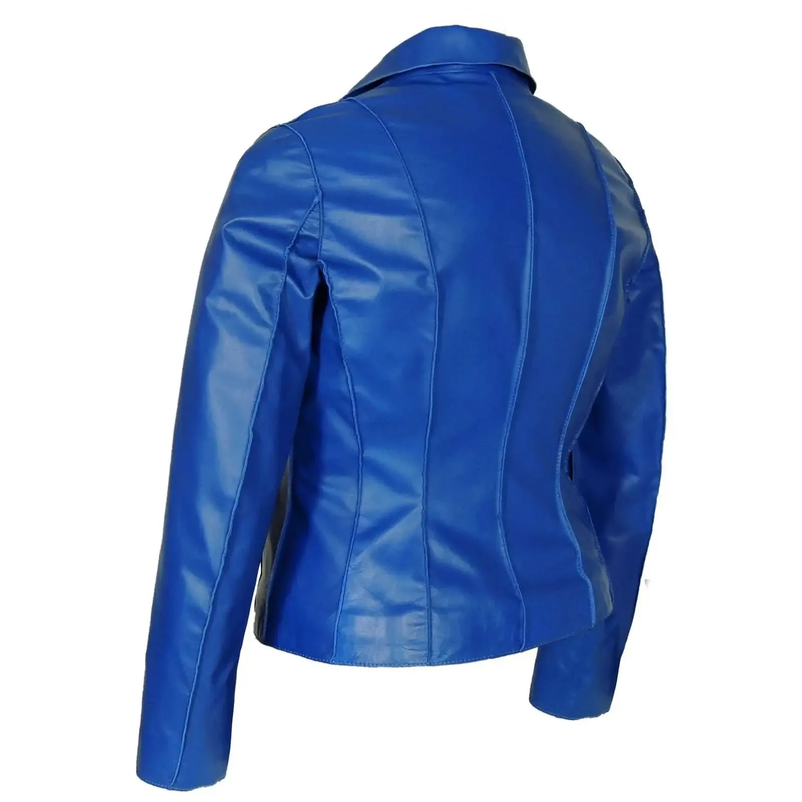 Sophisticated Aaliyah Women's Tan Sheepskin Leather Blazer