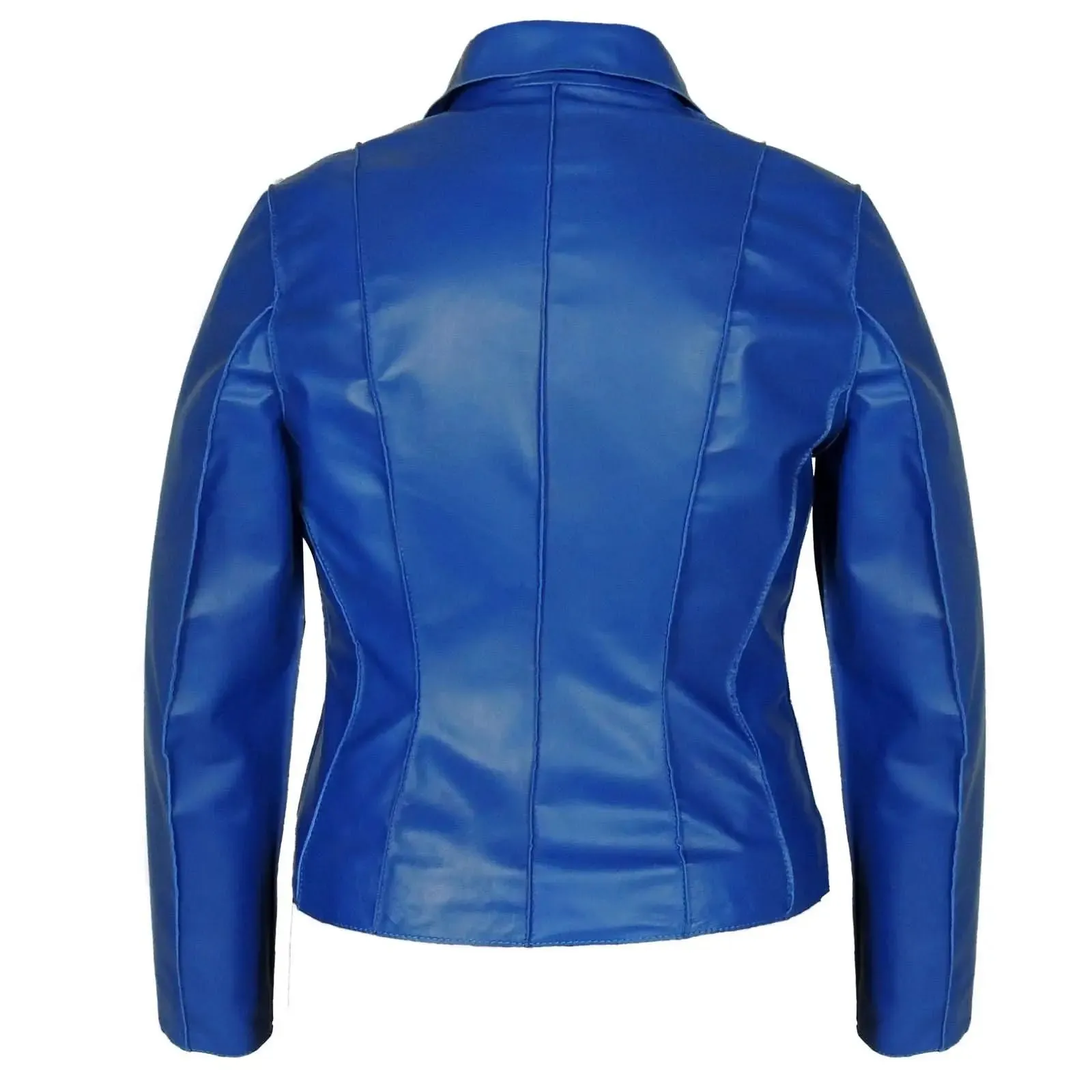Sophisticated Aaliyah Women's Tan Sheepskin Leather Blazer