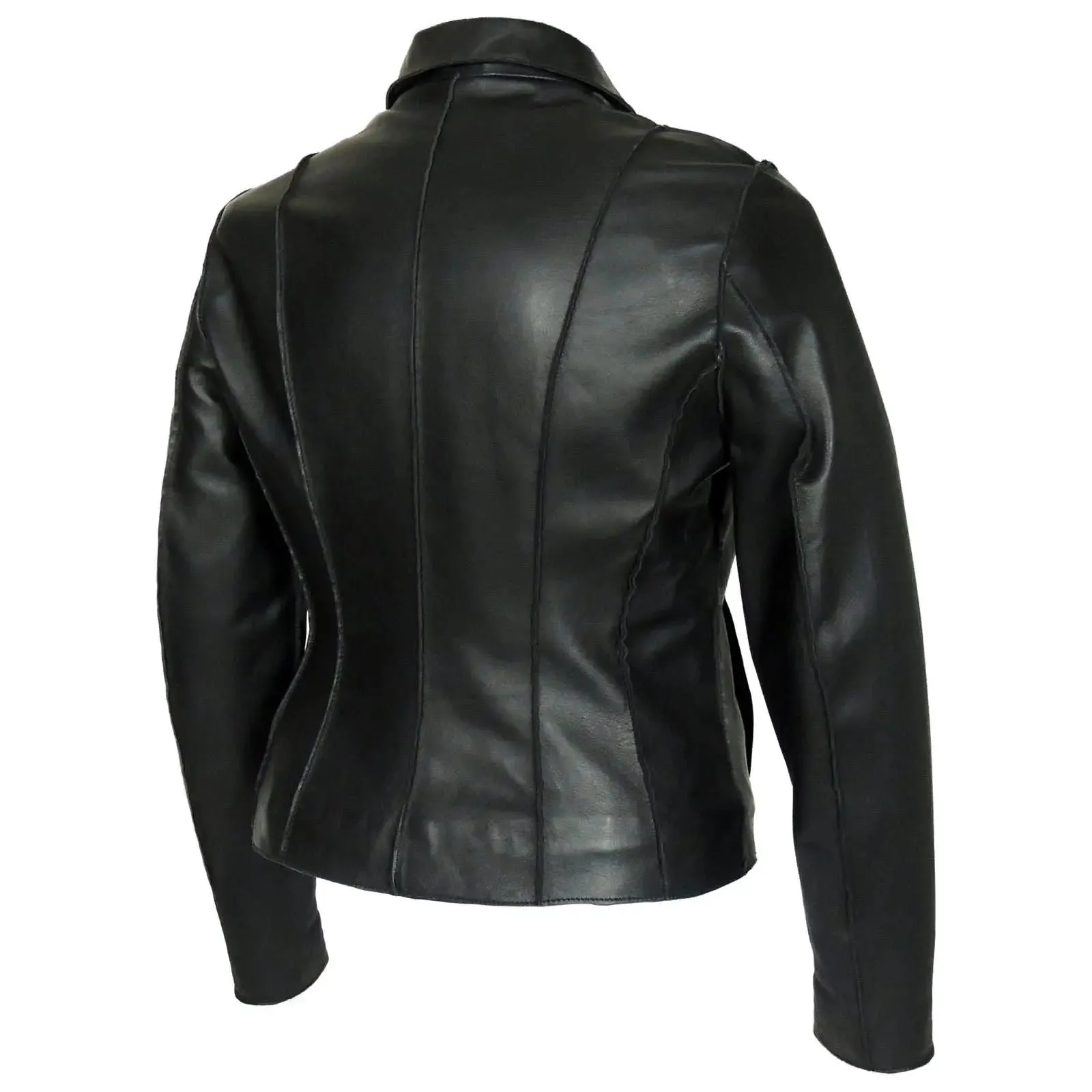 Sophisticated Aaliyah Women's Tan Sheepskin Leather Blazer