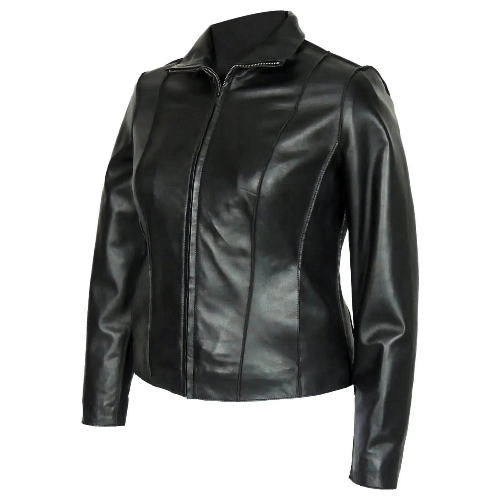 Sophisticated Aaliyah Women's Tan Sheepskin Leather Blazer