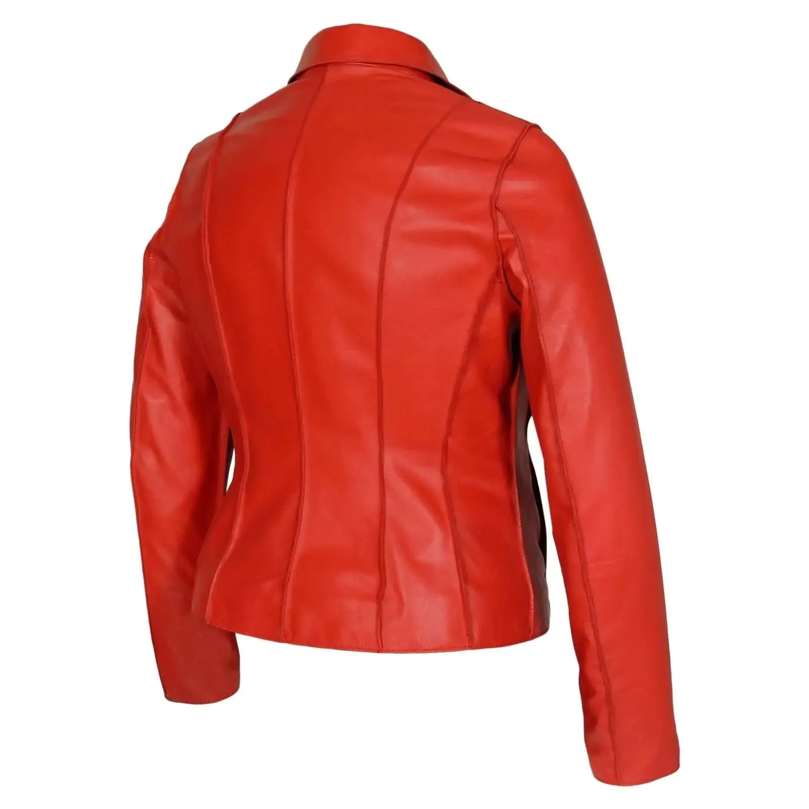 Sophisticated Aaliyah Women's Tan Sheepskin Leather Blazer