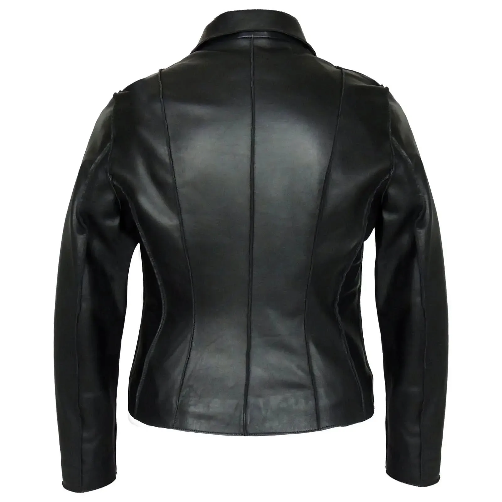 Sophisticated Aaliyah Women's Tan Sheepskin Leather Blazer
