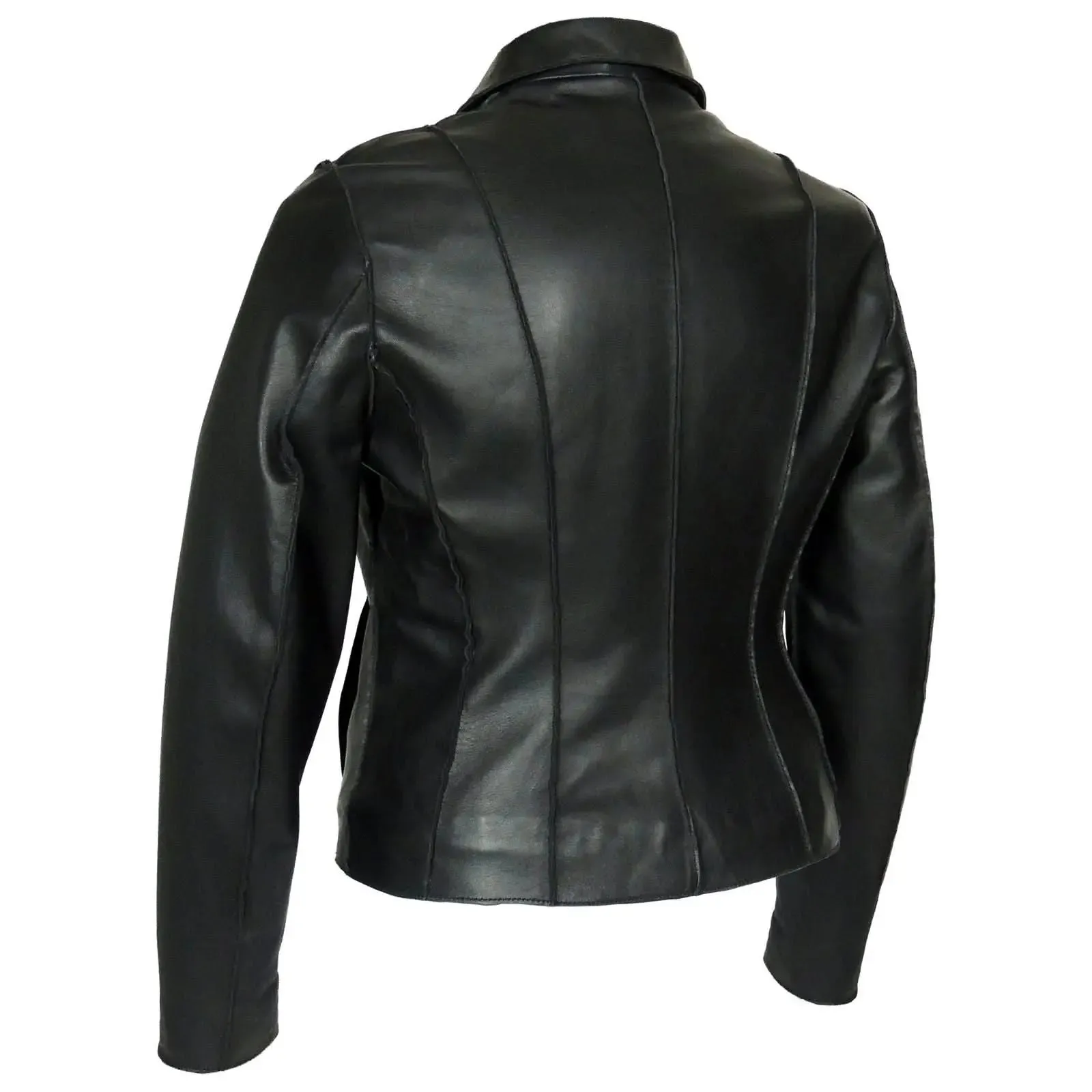 Sophisticated Aaliyah Women's Tan Sheepskin Leather Blazer