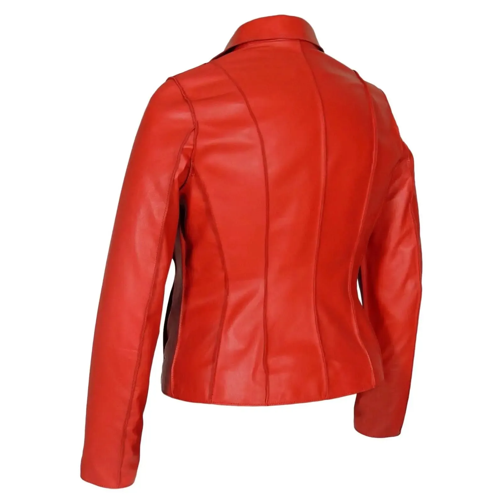 Sophisticated Aaliyah Women's Tan Sheepskin Leather Blazer