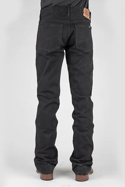 Stetson Men's Slim Fit Black Bootcut Jean