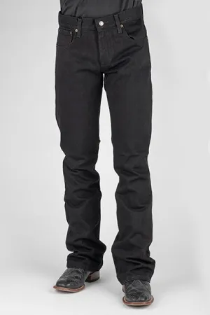 Stetson Men's Slim Fit Black Bootcut Jean