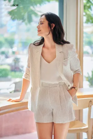 Stripe Linen Short
