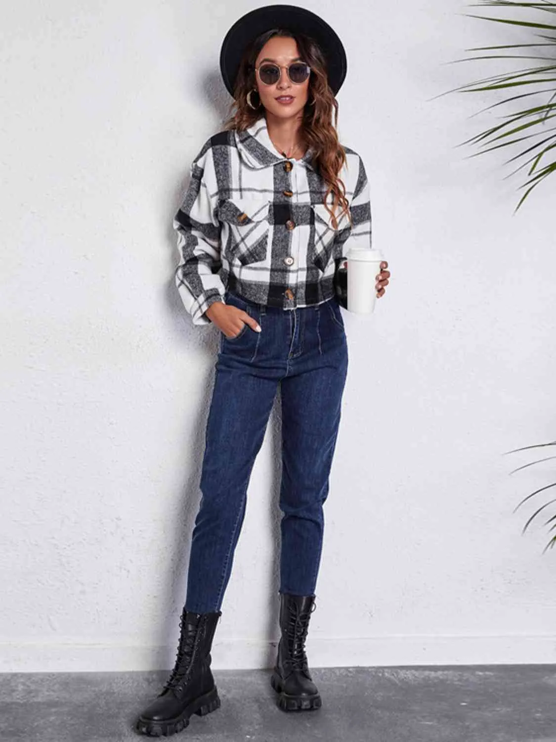 Stylish For Fall Cropped Shacket
