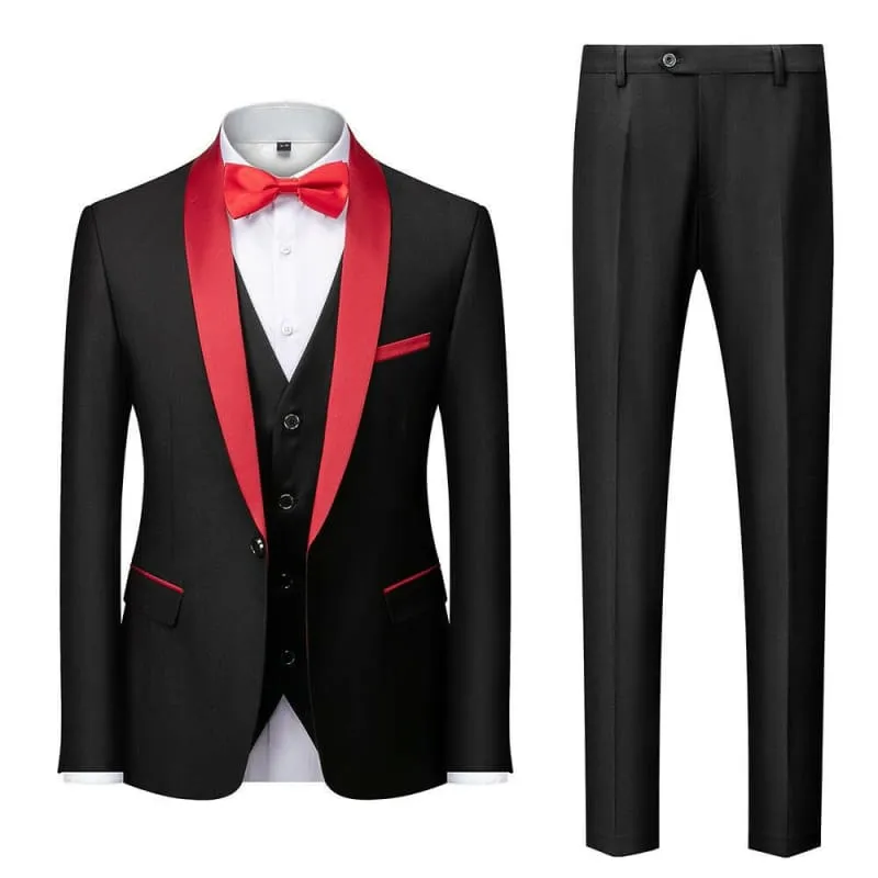 Stylish Shawl Lapel Grooms Men Wedding Suits for Comfort and Durability