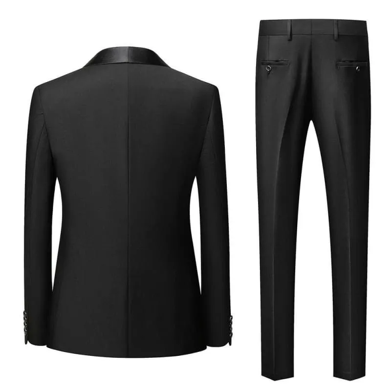 Stylish Shawl Lapel Grooms Men Wedding Suits for Comfort and Durability