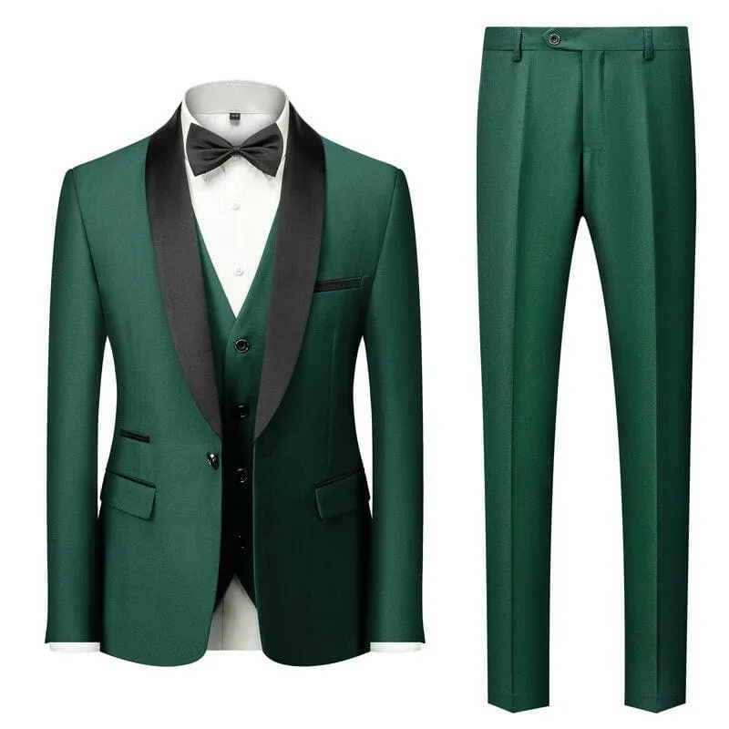 Stylish Shawl Lapel Grooms Men Wedding Suits for Comfort and Durability