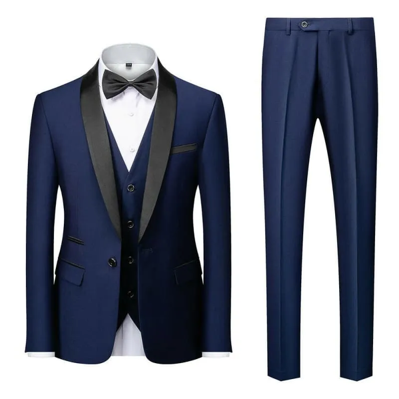 Stylish Shawl Lapel Grooms Men Wedding Suits for Comfort and Durability