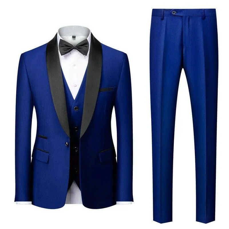 Stylish Shawl Lapel Grooms Men Wedding Suits for Comfort and Durability