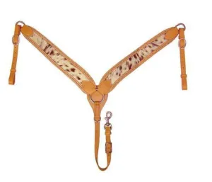 Tahoe Cow Poke Hair Inlaid Breast Collar Mini Horse USA Leather