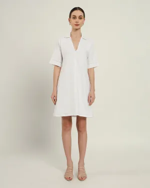 The Ermont Daisy White Linen Dress