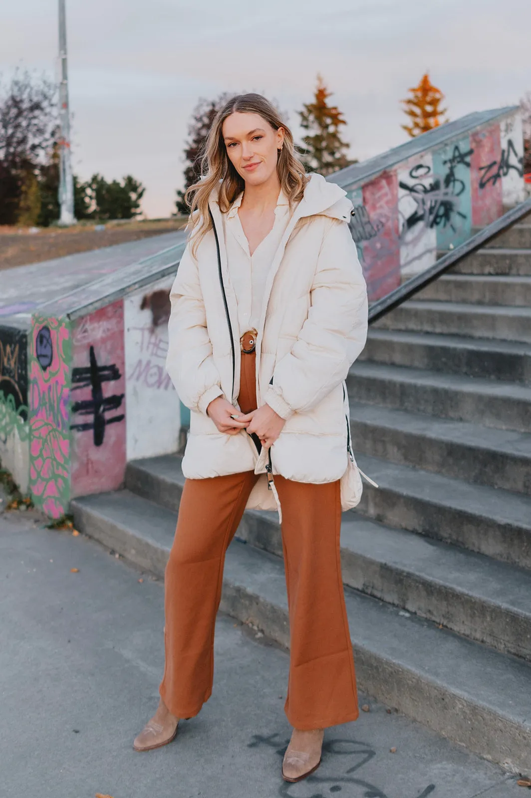 The Kae Puffer Coat - Birch