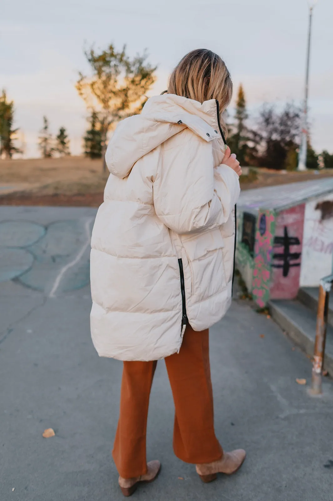 The Kae Puffer Coat - Birch