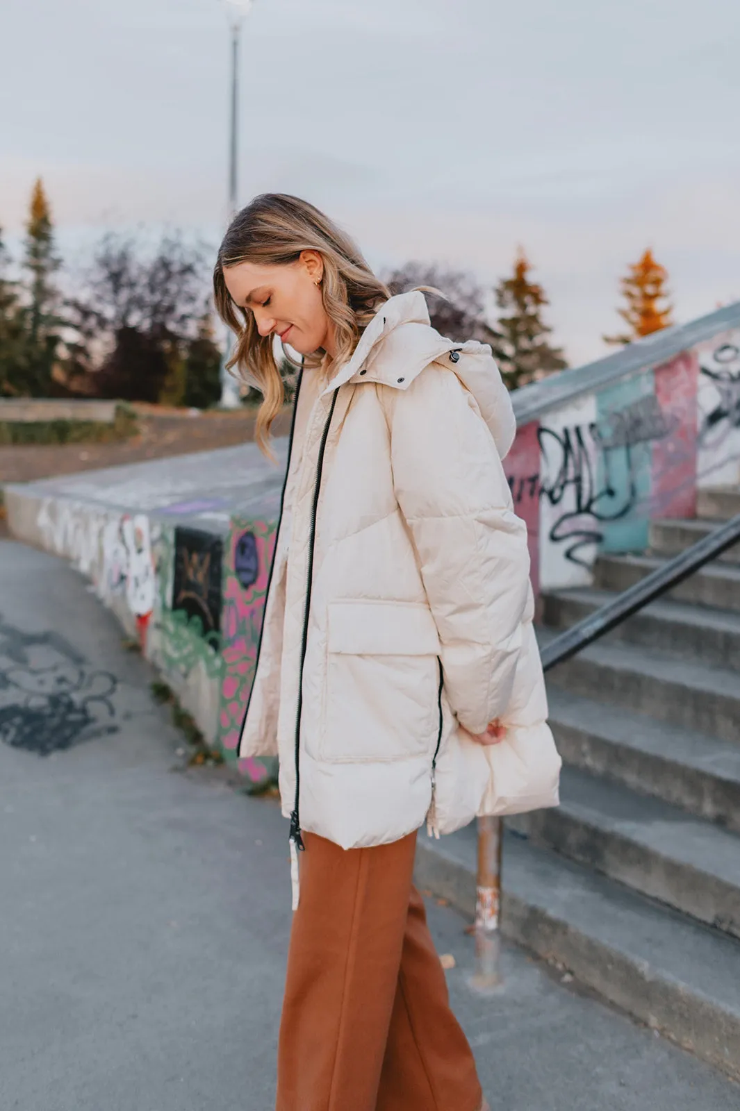 The Kae Puffer Coat - Birch