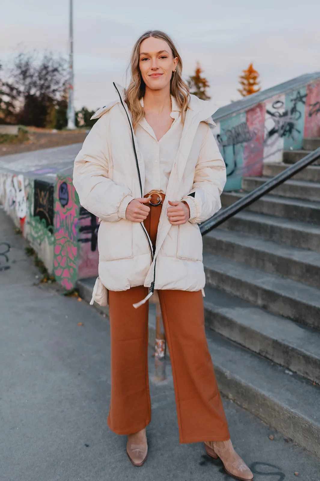 The Kae Puffer Coat - Birch