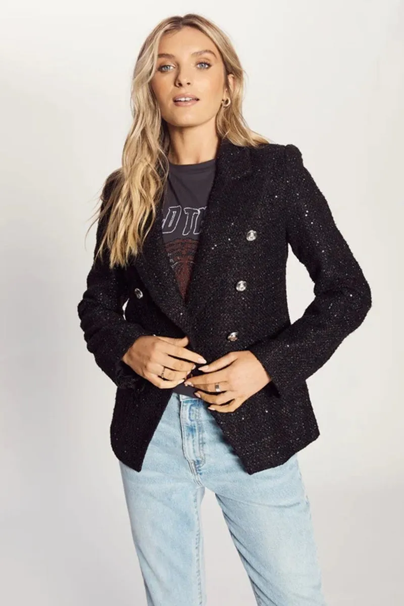 The Others - The Sequin Blazer - Black Sequin