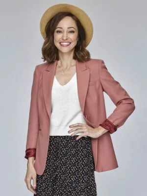 The Wedding Veil Inspiration 2023 Emma Di Stefano Pink Blazer
