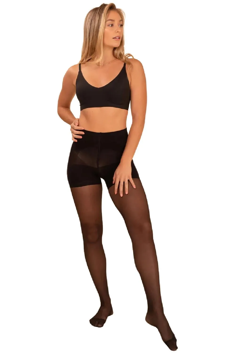 Threads Sheer Contour Tights, Black (SHRBLACK)