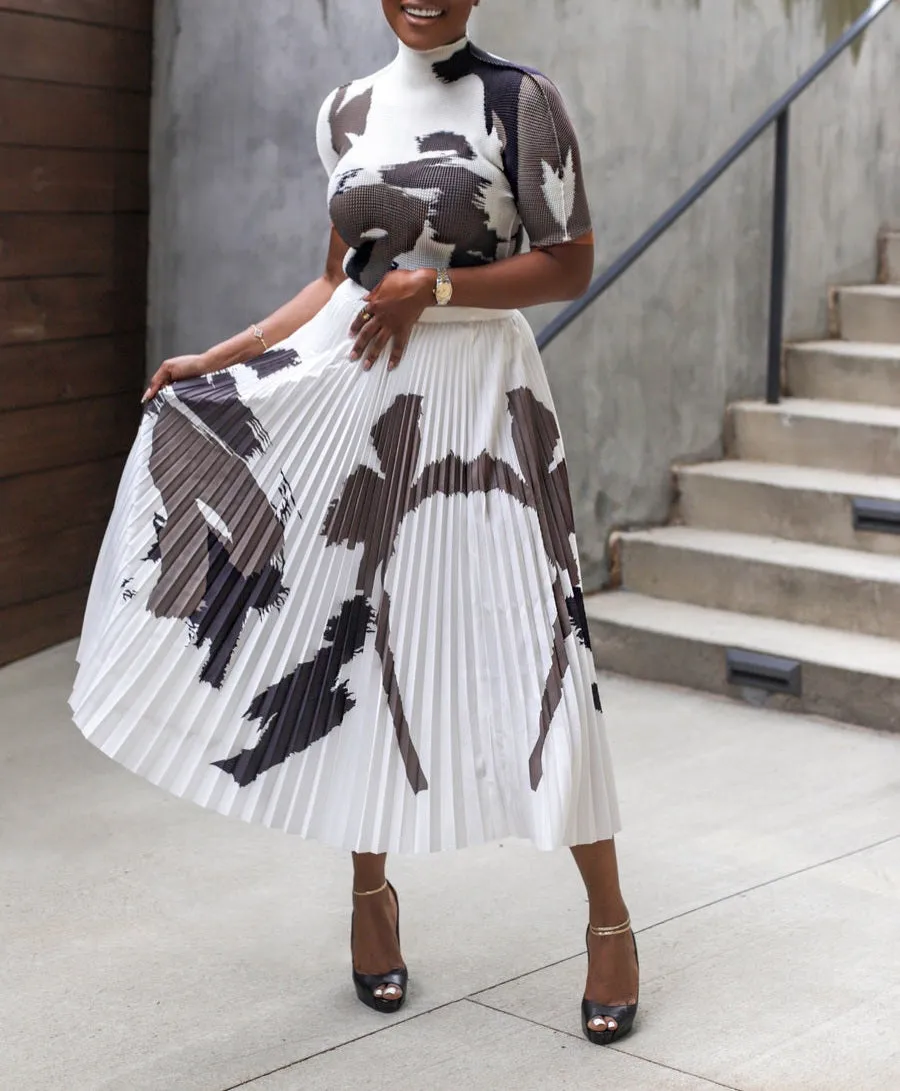 Tiffany Pleated Skirt Set